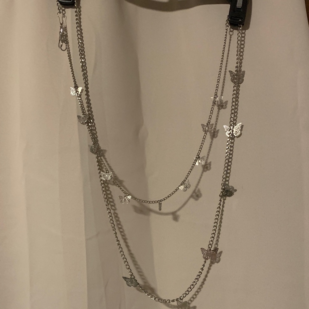 Belt Silver Butterfly Chain